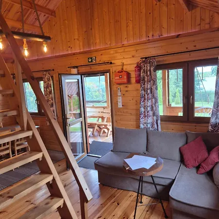 Nyaraló Siedlisko Nr 5a Nad Jeziorem Skarlinskim, Jezioro, Mazury, Letniskowe, Bania *