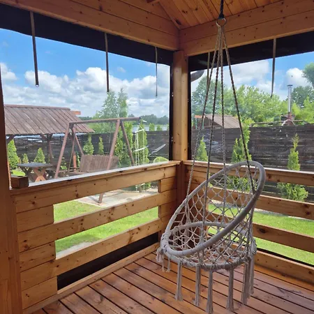 Nyaraló Siedlisko Nr 5a Nad Jeziorem Skarlinskim, Jezioro, Mazury, Letniskowe, Bania *